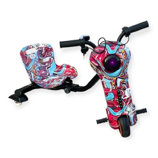 صورة سكوتر درفت صغير ذكي بطبعات ملونة متعددة 36 فولت بثلاث عجلات